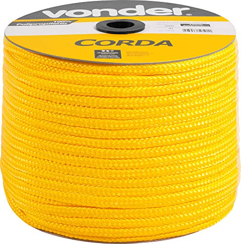 Vonder Corda Multifilamento Trançada 12 X 140 M Amarela Em Carretel Vdo2912