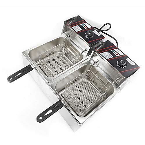 WWENDNDYS 12L Doppelzylinder-Fritteuse 5KW Doppelzylinder-Fritteuse – Bild 4