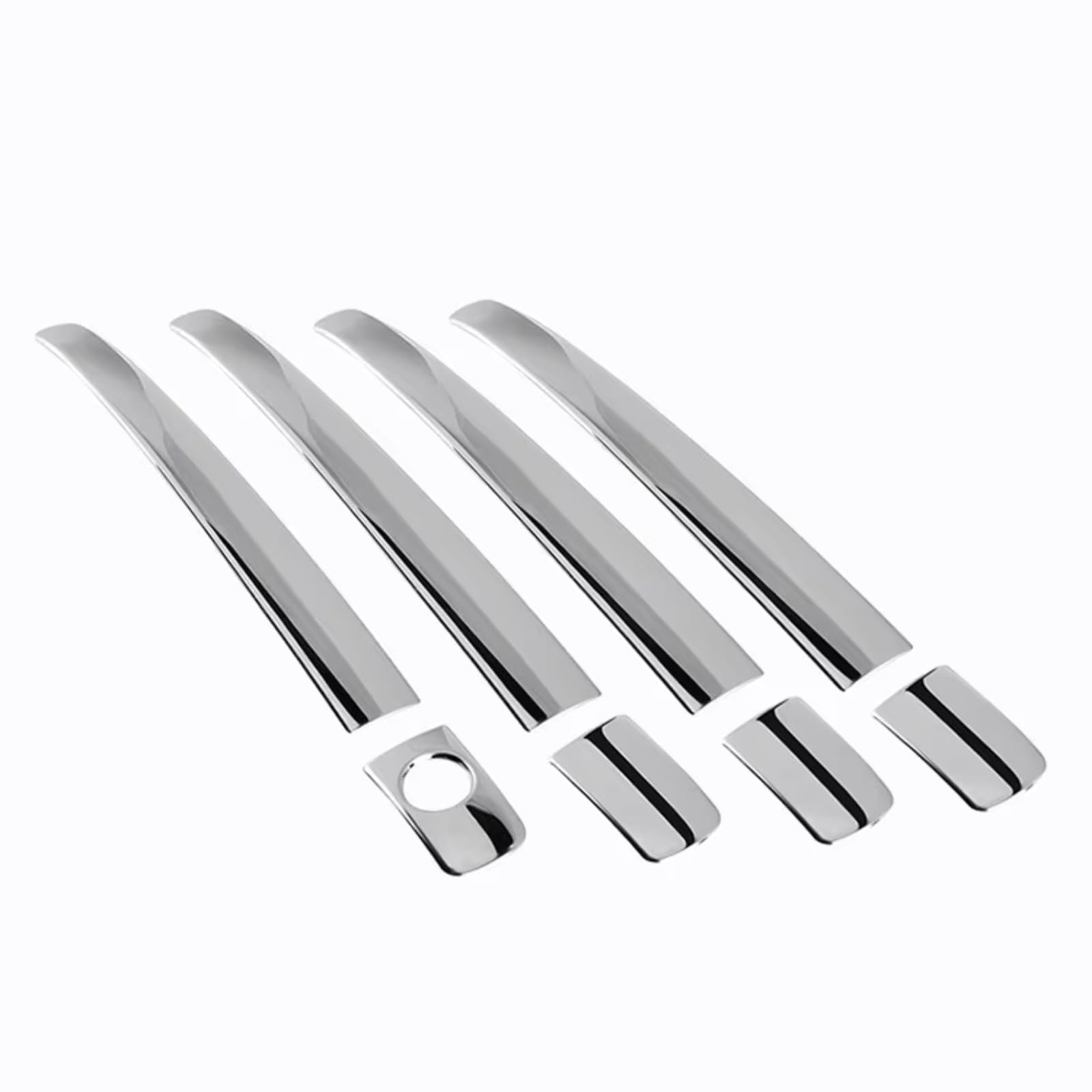 DSPOLIMV Outer Door Handle Cap Compatible with Toyota for Avensis T270 2009 2010 2011 2012 2013 2014 2015 2016 2017 Car Stainless Steel Door Handle Cover Pad(Silver)