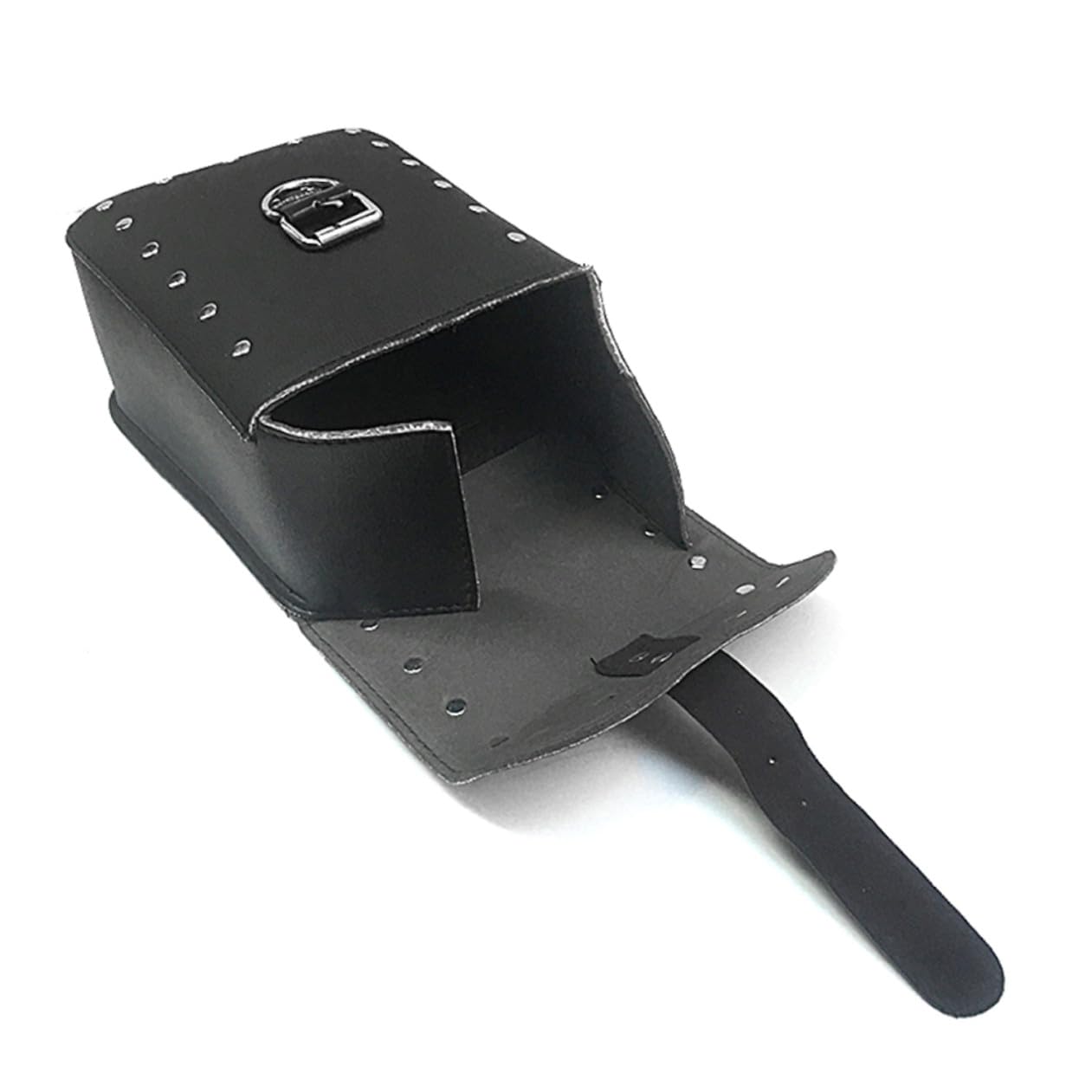 Borsa da Sella per Moto in Pu Nera, Borsello Laterale Cruiser
