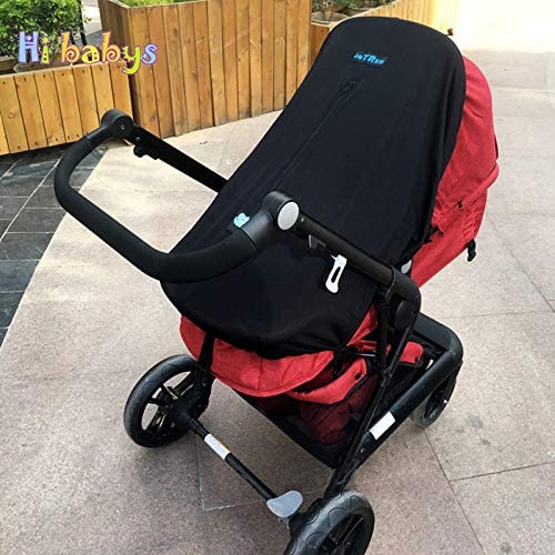 Baby Stroller Sun Shade Canopy Cover Pram Hood Cushion Pad Breathable Canopy Dustproof Blanket Baby Stroller Accessories : Blue