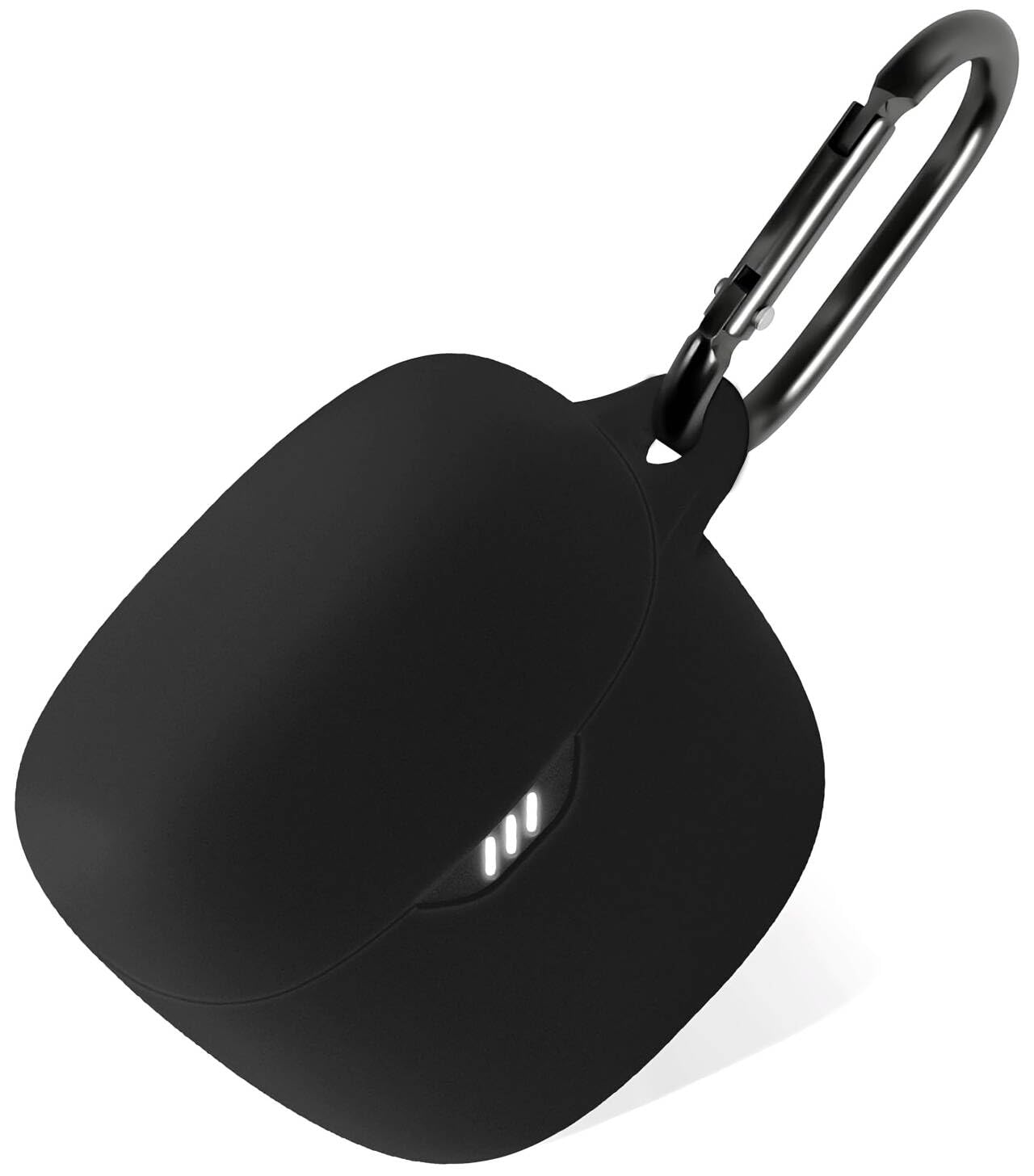 Geiomoo Silicone Case for JBL Tune Flex Protective Cover with Carabiner Black