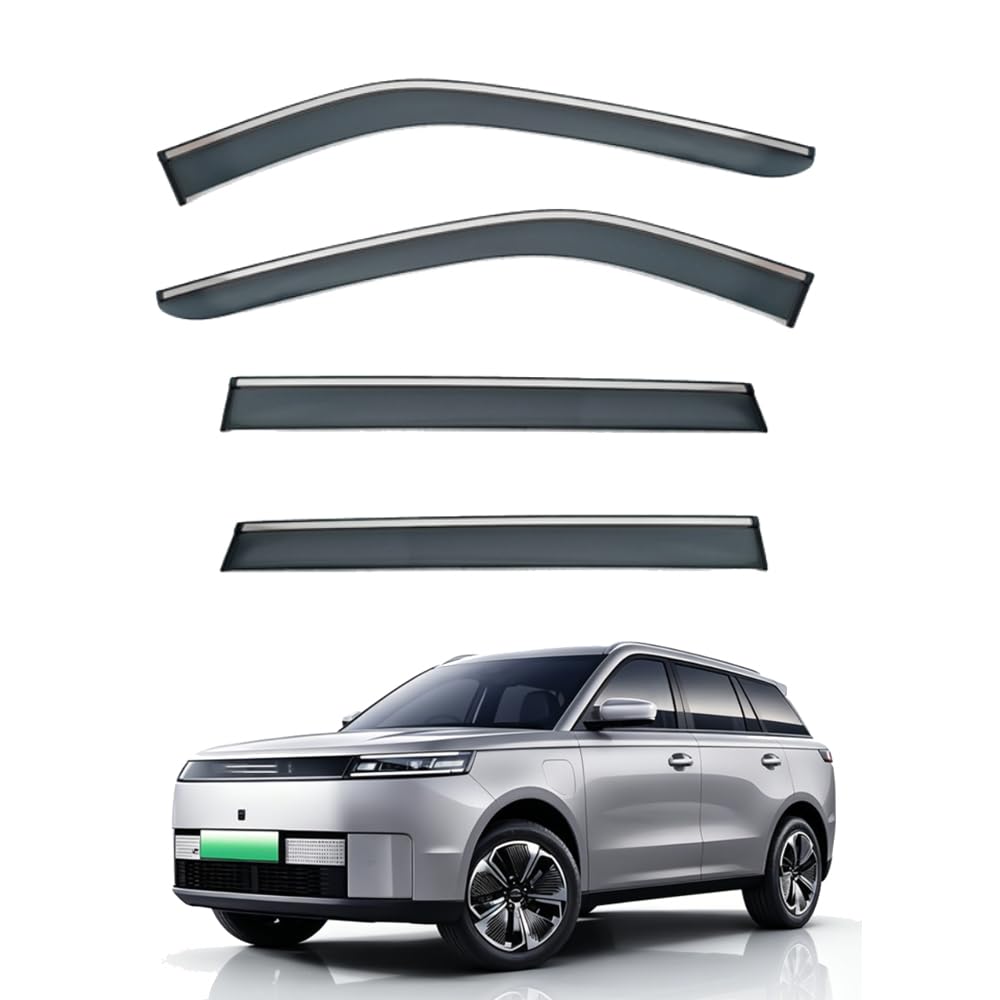 Qoemrhelt Normal 4Pc Set In-Channel Wind Deflectors, For Jaecoo E5 2025 2026 Window Visors Rain Guards Vent Visors Rain & Sun Protection,Car Accessories