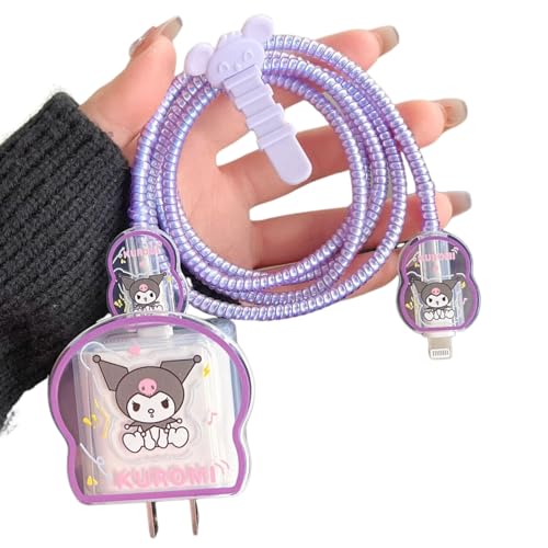 充電器 ケーブル 保護カバー For iPhone/iPad 充電ポート アクセサリー 可愛い 透明 柔らかい 耐摩耗性 断線/折り/汚れ防止 デバイス プロテクター (4点セット)