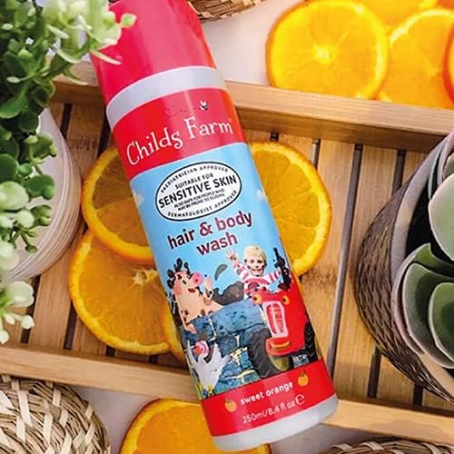 Childs Farm | Kids Hair & Body Wash |Bulk Refill 2.5L | Organic Sweet Orange | Gently Cleanses | Suitable for Dry, Sensitive & Eczema-prone Skin