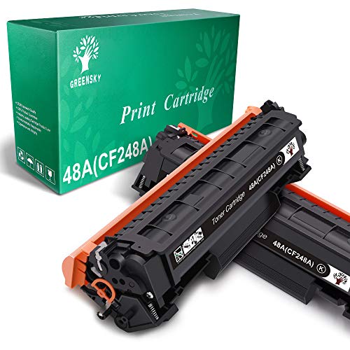 GREENSKY Compatible Toner Cartridge Replacement for HP 48A CF248A for HP Laserjet Pro M15w M15a M16a M16w MFP M29w MFP M29a MFP M28w MFP M28a Printer (Black, 2 Pack)