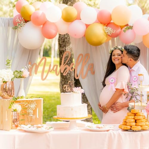 Maternity Sash Set Mom Daddy to Be Baby Shower Belly Band Gender Reveal Party Gift Keepsake Pregnancy Photo Props (Pink)3