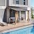 Shintenchi 10 x 10FT Wall-Mounted Metal Gazebo Pergola,Outdoor Sloped Roof Hardtop Patio Gazebo,Heavy Duty Awnings for Patio,Backyard,Deck,Garden