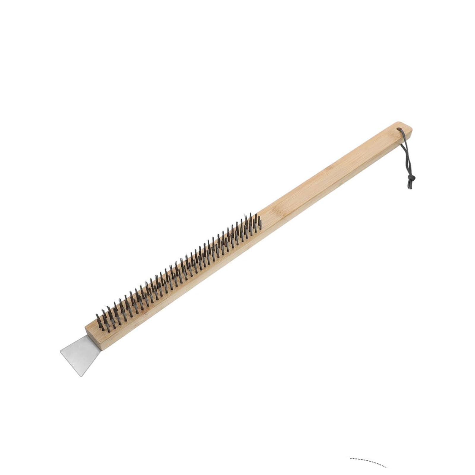 OSNIYAW Professional Pizza Stone Cleaner with Strong Steel Wire Bristles and Integrated Scraper Pizza Cleaning Brush