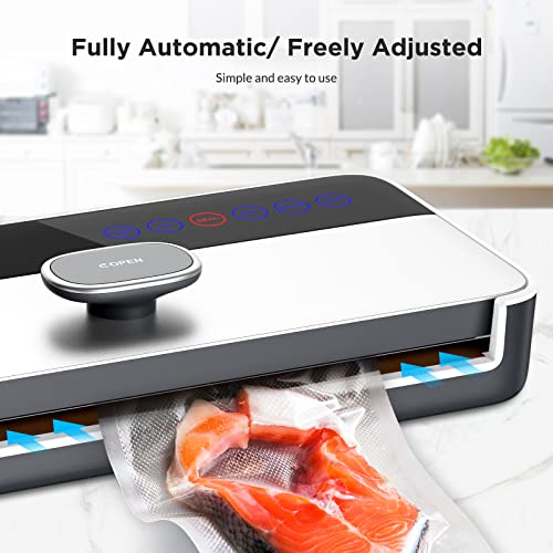 Vollautomatisch, V001-2 Vakuumierer Folienschweißgerät mit 5 Modi , -80 kPa Starke Saugleistung, 120W, Verwendet für… – Bild 3