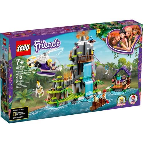 LEGO Friends Alpaca Mountain Jungle Rescue 41432 Building Kit (512 Pieces)