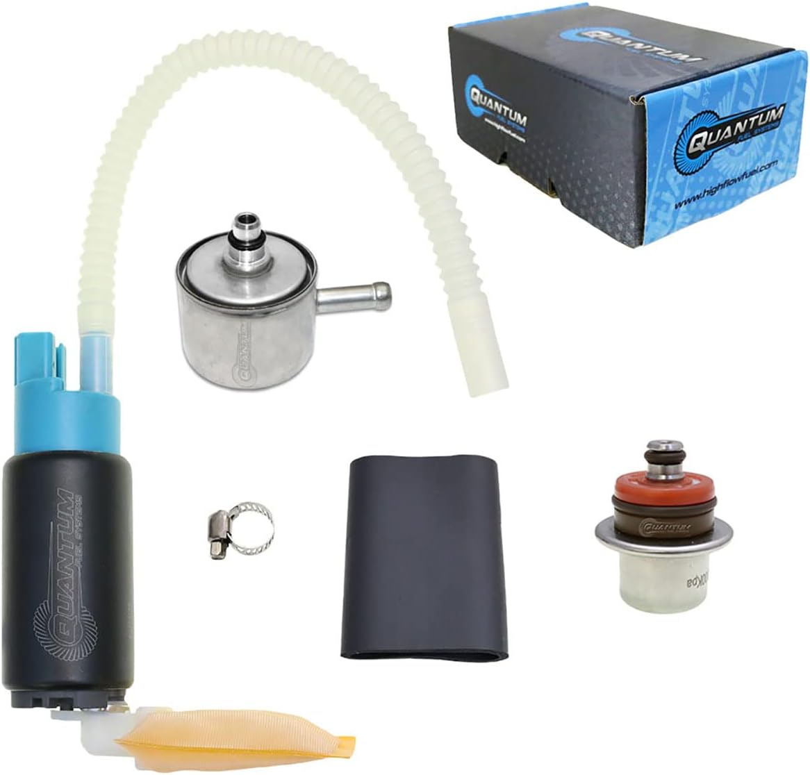 QFS oem In-Tank Fuel Pump Replacement for Harley Davidson Screamin Eagle Softail Deuce (FXSTDSE FXSTDSE2), Softail Deuce (FXSTD FXSTDI), 2001-2007, 62897-01B