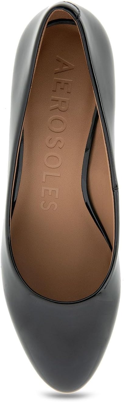 What's What Women's IRIS Pump, Black Patent PU, 9 Wide - Image 5