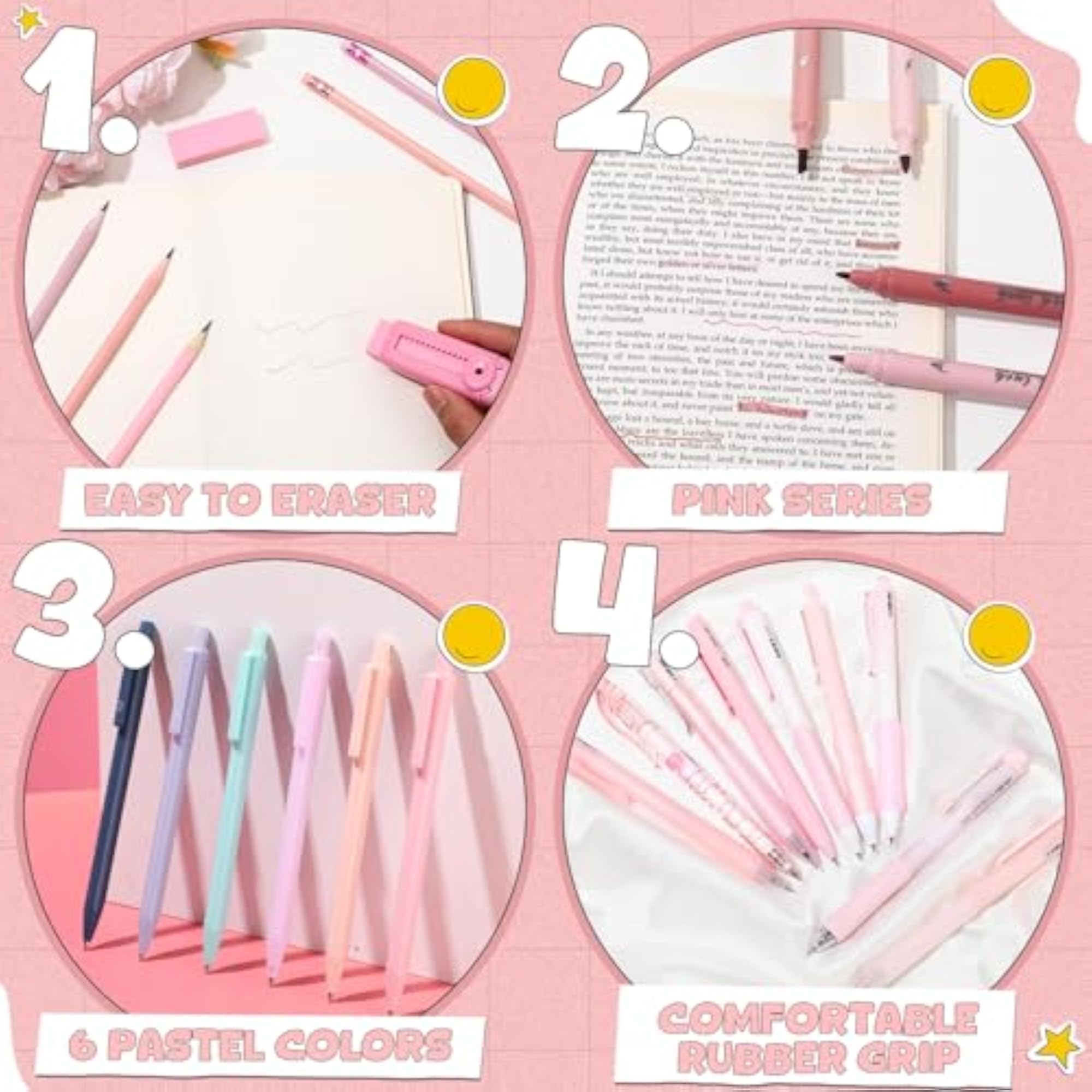 Aesthetic School Supplies Set with Pencil Case