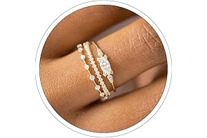 Dainty 14k Gold Plated Rings for Women