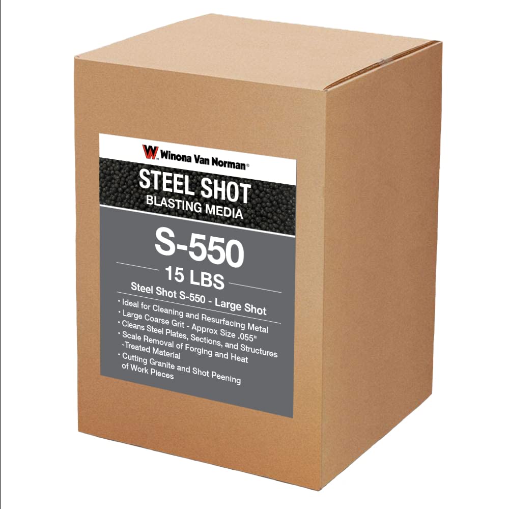 Steel Shot S-550 - Blasting Media - Large Shot Size (15lb)