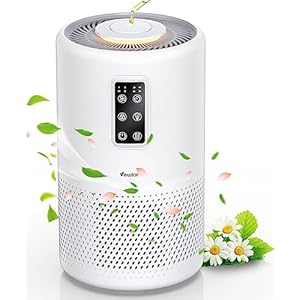 Air Purifiers for Home Large Room up to 1600ft², VEWIOR H13 True HEPA Air Purifier for Bedroom with night light, Fragrance Sponge, Sleep Mode, Timer, Lock, Air Cleaner for Wildfire Smoke Odor Dander