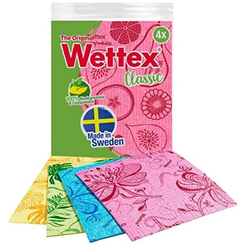The Original 4-pack Wettex Swedish Superabsorbent Dishcloth Cover