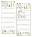 Set of 2- Lil Plant Pots List Pad, Notepad, Shopping List with Attachable Magnet