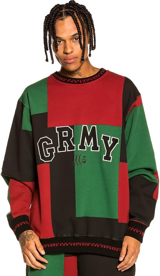 GRIMEY Sudadera Singgang Junction All Over Print Crewneck - Red | Fall 21:  Amazon.es: Ropa
