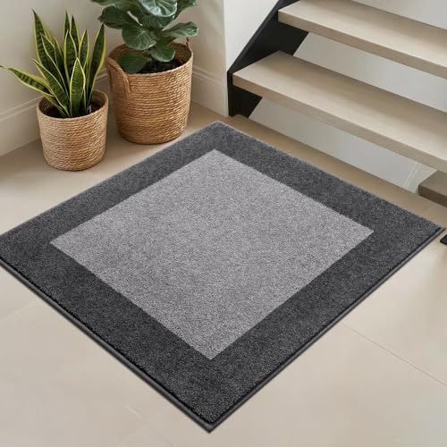 Image of Washable Area Rug 36 inch x 36 inch, Non Slip Kitchen Rug for Floor, Absorbent Entrance Rug for Dining Room, Bedroom, Living Room (Roll Packing)