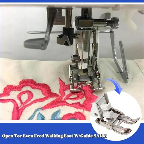 Pie prensatela abierto para máquina de coser de bajo eje miniatura 5