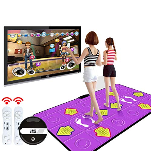 Tanzmatte, Tanzteppich HD-Spielekonsole Drahtlose Technologie Arcade Ste Tanzspiele für Erwachsene/Kinder Tanzmatte
