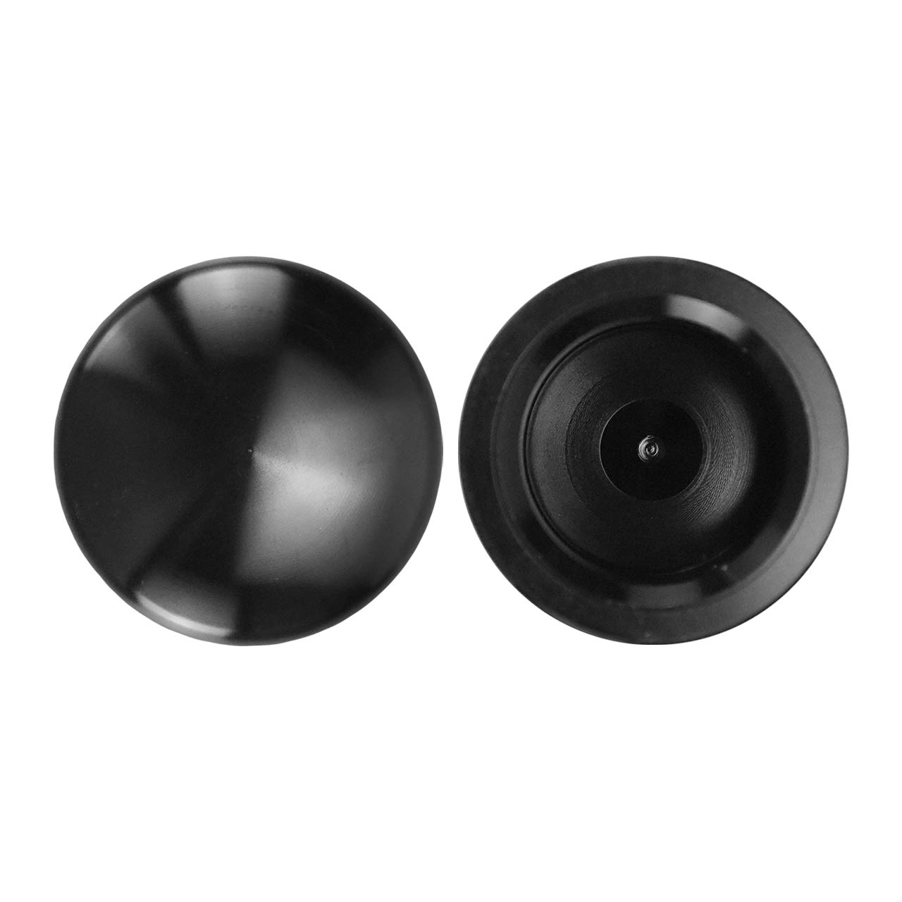 Tappi Copri Asse Anteriore Set 2 Pezzi Nero per Harley Sportster XL 1200 Dyna Softail Fat Boy Touring