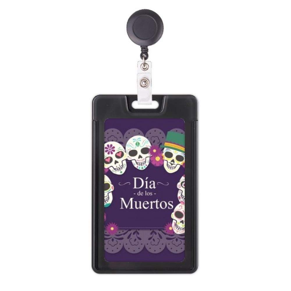 Funda retráctil para tarjetas anticaída con enganche resistente de calavera 5