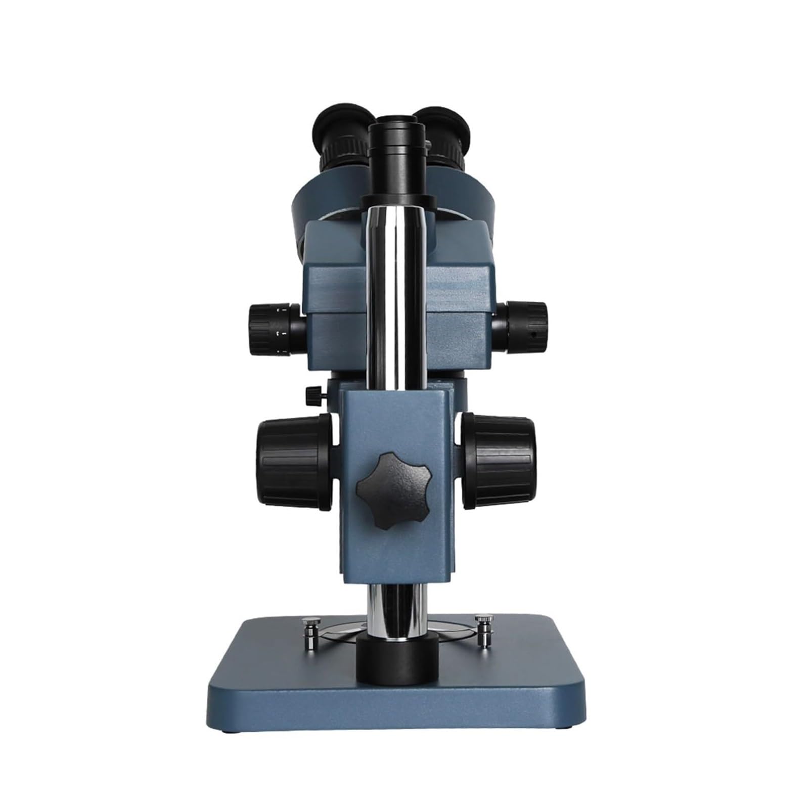 Microscopio estéreo Trinocular con zoom profesional para la industria, lente auxiliar de 56 luces LED