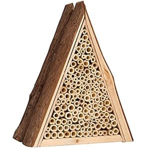 Gardigo Bienenhotel aus Holz für Wildbienen