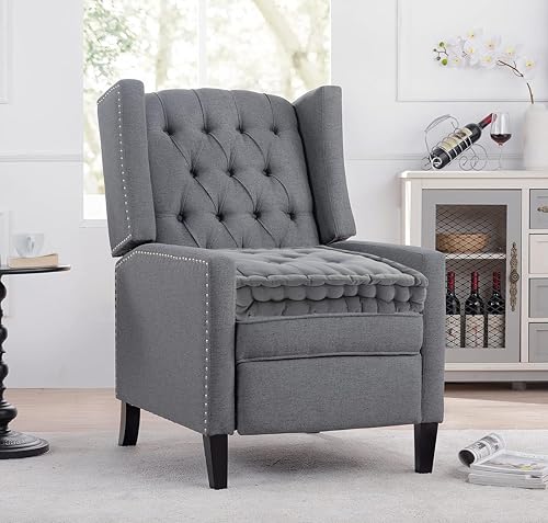 EXQUIZIT HOME Booster Cushion Seat Pad 100% Cotton Filling Cushion Thick Seat Pads Adults Chair Armchair Garden Silver 45cm x 45cm + 10cm Thickness Approximate