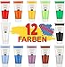 Produktbild Creative Deco Acrylfarben Set | 12 Groß 100 ml Röhren | Acrylfarbe Hergestellt in EU | Für Anfänger Studenten Künstler und Profis | Acrylic Paint für Holz Leinwand Stoff und Papier | 12 x 100 ml Tuben