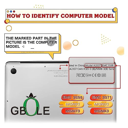 Image of A2337 Screen Replacement Silver for MacBook Air Retina M1 A2337 2020 Full LCD LED Screen Complete Top Display Assembly EMC 3598 MGN63 MGND3 MGN93 MGNA3 MGN73 MGNE3 (Silver)