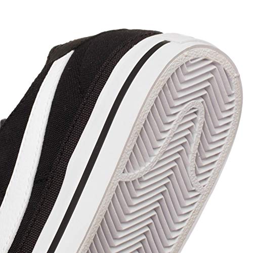 Nike Court Legacy CNVS Estilo feminino: Cz0294, Preto, branco, 7.5