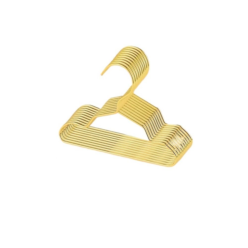 Pet Apparel Hangers Metal Clothes Hanger For Store Support Gold Color(15CM)