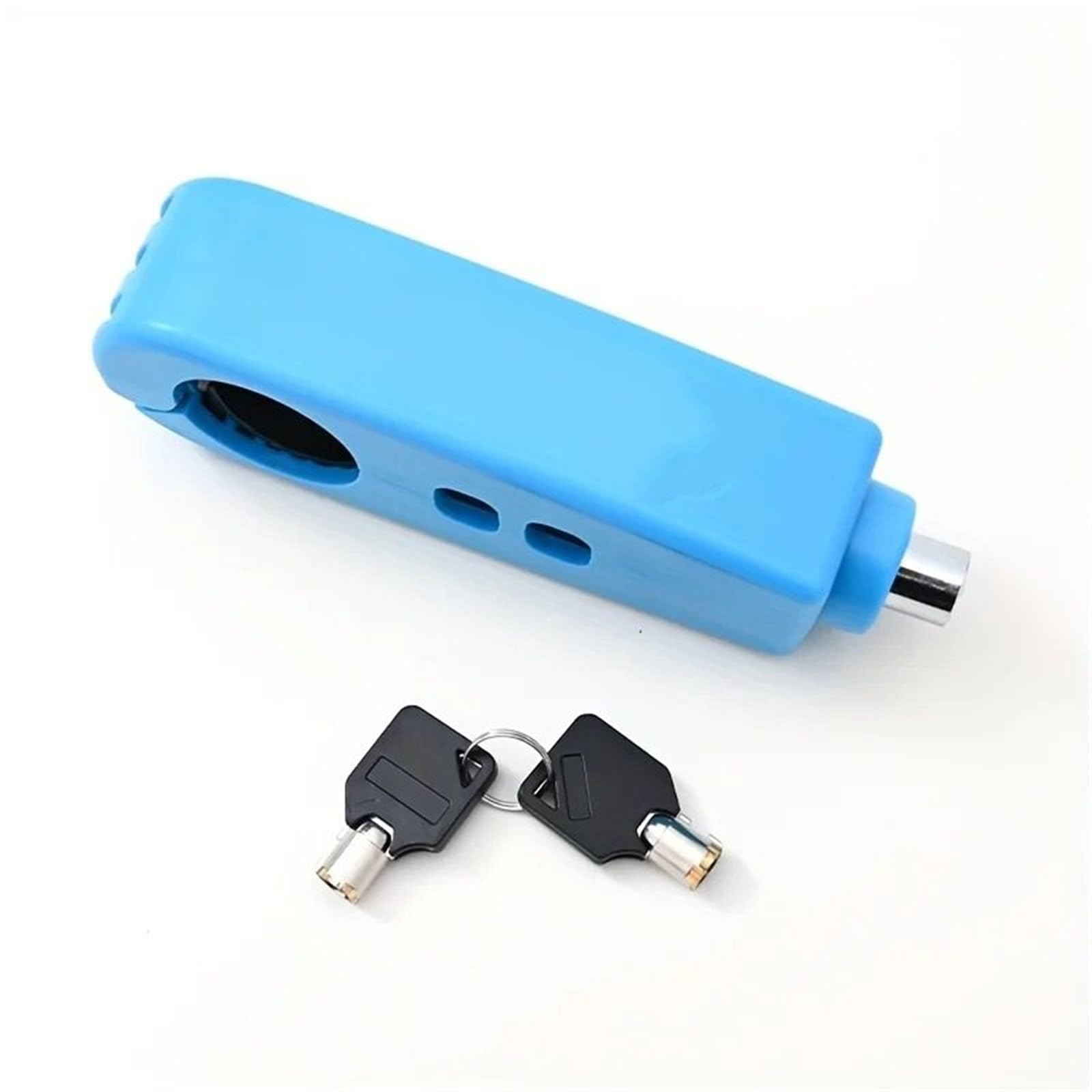 Chain Lock Motorcycle Handlebar Lock Throttle Anti-Theft Electric Vehicle Bike Battery Car Handle Safety Brake Motorcycle Handlebar Lock(Blue)