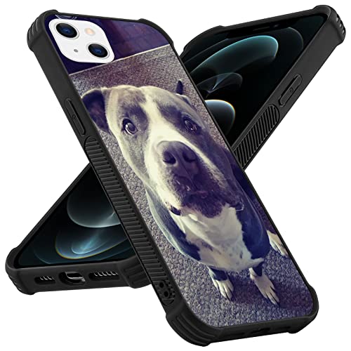 Case For Iphone 13 6.1In Phone Case For Iphone 13 With Pit Bull Terrier Pc + Tpu Non-Slip Shock-Absorption Bumper Corner #TOP2