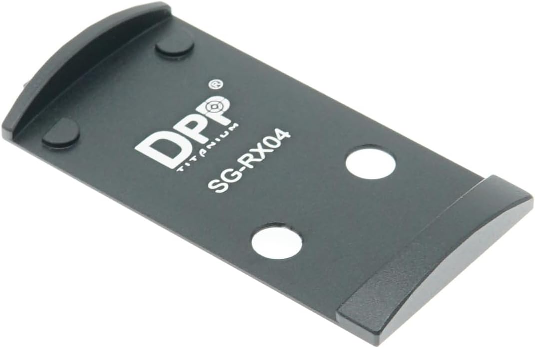 DPP Titanium Adapter Plate Compatible with SIG P320 with Romeo 1 Pro Optic Ready Cut and Holosun 407K/507K/EPS Carry/EPS/Osight K S SE/RomeoZero ——SG-RX04
