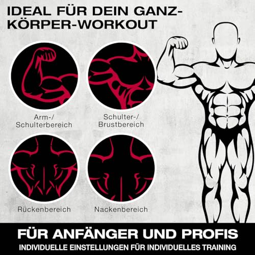 Multifunktionshantel Set von 3-24 kg | Verstellbar zu Kurz- & Langhantel und Kettlebell | Vielseitiges Training zu Hause | Ideal für Kraftaufbau und Ausdauer | Für ein effektives Workout – Bild 6