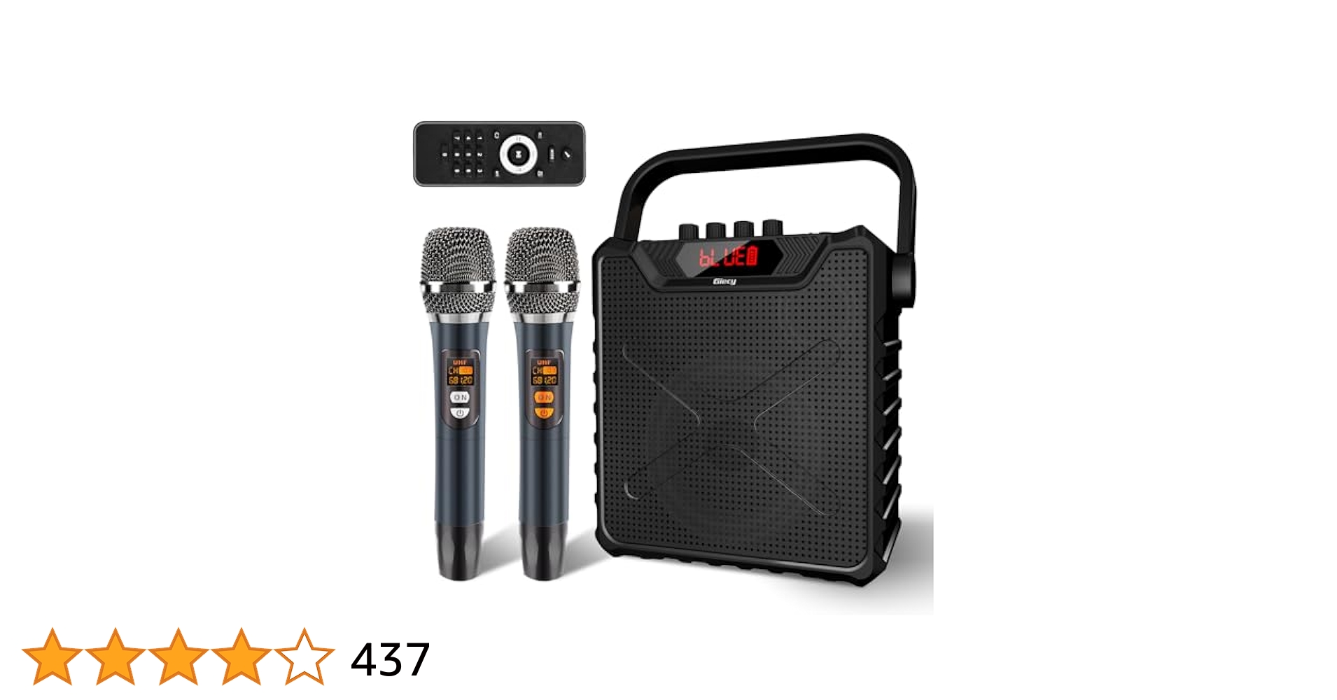 Amazon | Giecy スピーカーセット 拡声器 ワイヤレスマイク2本