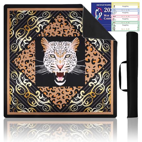 3tyto Mahjong Mat, 31.5x31.5 Inches Black Panther Game Table Cover