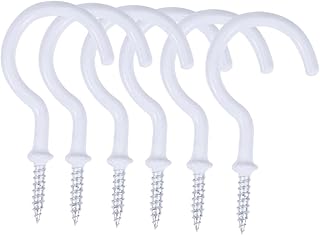 SOLUSTRE Cup Holder Ceiling Hooks Heavy Duty self Tapping Screw Hooks Stainless Steel Screw Ceiling Hooks Screw Hook Hanger Heavy Duty Cup Hooks