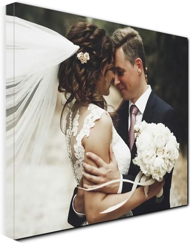 Generico Quadro Personalizzato con Foto stampa su Tela Canvas hd - Fotoquadro con Telaio in Legno - IDEA REGALO - quadro moderno con la tua immagine per camera da letto, salone, soggiorno.