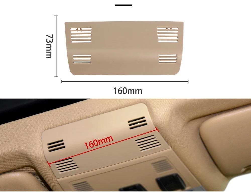 Car Reading Switch Glasses Case Reading Light Cover Frame Sunroof Roof Lamp Switch Cap Trim 51447117586 51448036236, for X1 E84 Series E91 2005-2015 Interior Dome Light