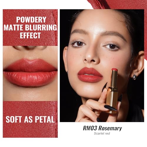 Image of Oulac Matte Lipsticks for Women Set, Silky Velvet Matte Lipstick, Soft Smooth Texture, High Impact Lip Color, Not Dry Lightweight Formula Infused with Vitamin E, Vegan RM02+03+04