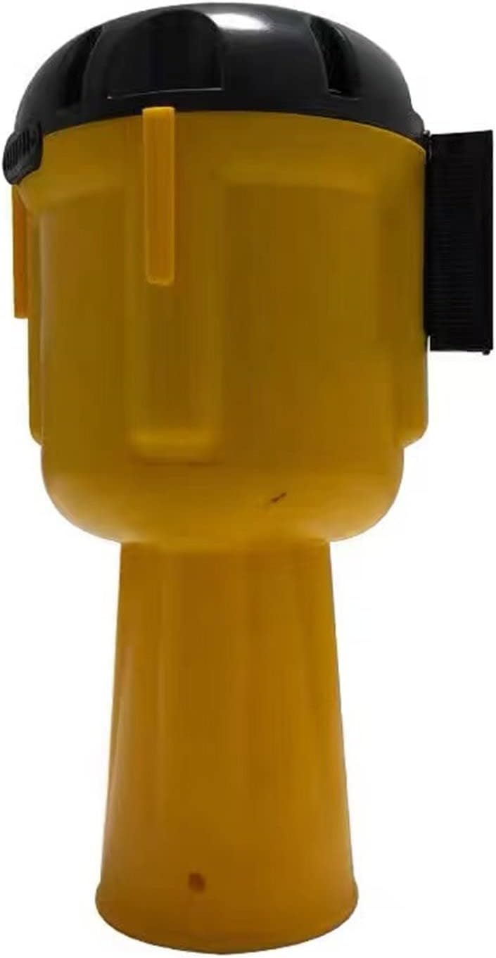 Retractable Traffic Cone with Barrier Tape Post Line Divider Emergency Safety Cone with Warning Belt Queue Control Stanchion Crowd Control Barrier Versatile Safety Solution.