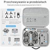 FeinKulturia Etui na DJI Neo 2 Torba, Etui PU Przenośne na DJI Neo 2 Fly More Combo Akcesoria, dla Kontrolera RC-N3/Baterii Neo2, do Przechowywania/Ochrony Drona