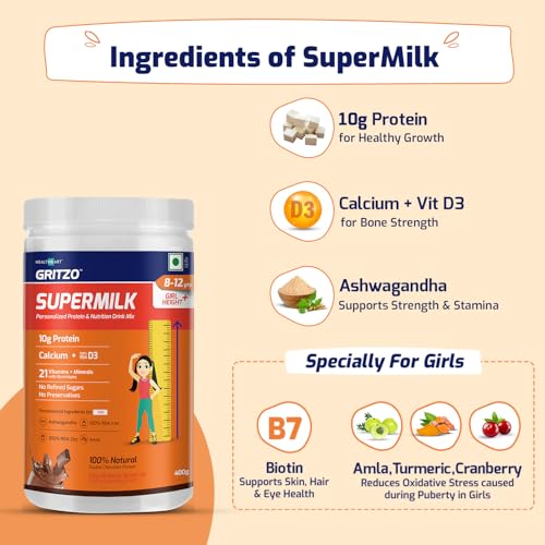 Gritzo SuperMilk Height+ (8-12 Years Girls) - Image 3