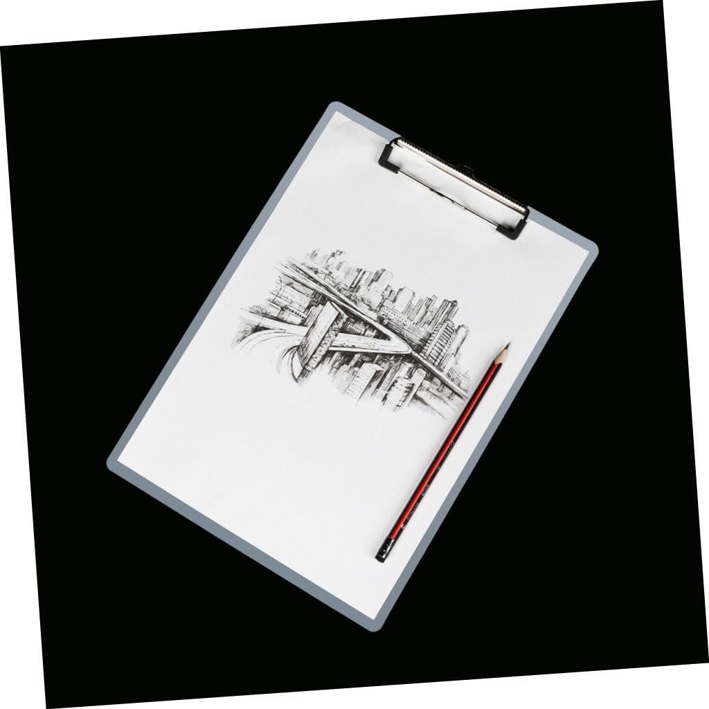 Portapapeles A4 de Plástico Blanco, Lote 10, Escritura | Carpeta Transparente, Forma Ergonómica, Material Escolar y Papeleria, Oficina y Papeleria, Decoracion Colegio